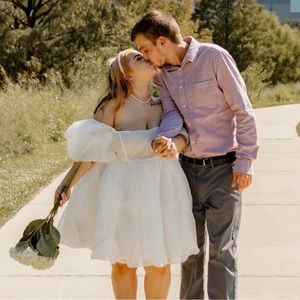 Selkie Ivory Puff Dress